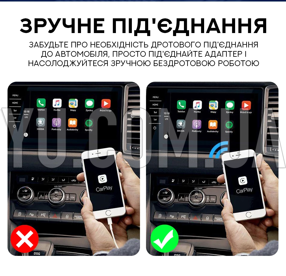 Автомобильный беспроводной адаптер CarPlay Iphone Автомобильный беспроводной адаптер CarPlay Iphone